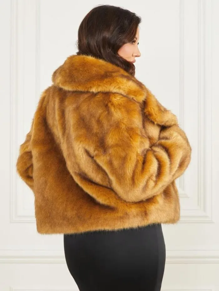 Women Jackets Marciano New Gwenda FauxFur Jacket Camel Women Jackets Marciano New Gwenda FauxFur Jacket Camel