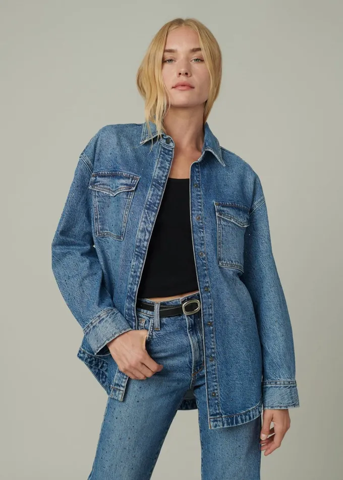 Women Jackets Outerwear Joe039s Jeans THE KATRINA SHIRT JACKET Stargaze