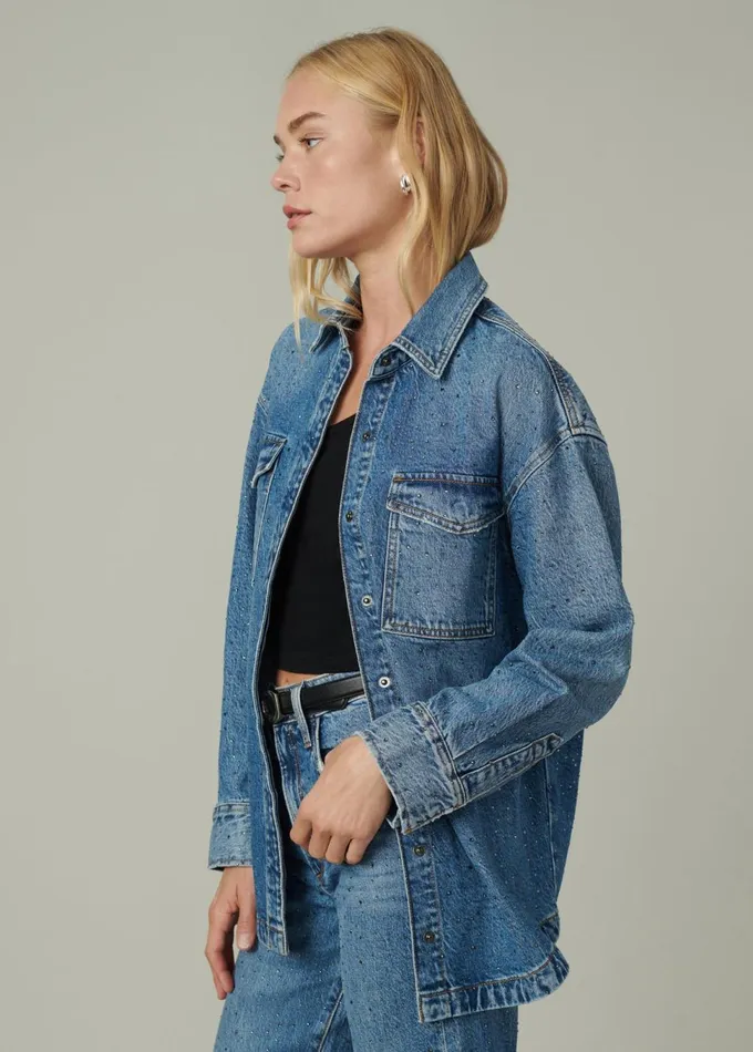 Women Jackets Outerwear Joe039s Jeans THE KATRINA SHIRT JACKET Stargaze