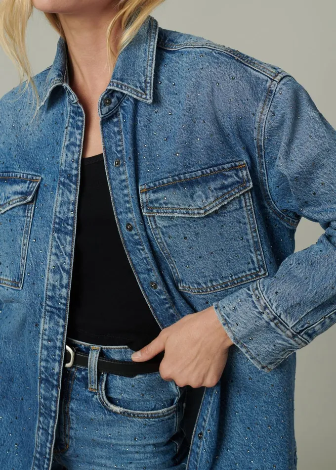 Women Jackets Outerwear Joe039s Jeans THE KATRINA SHIRT JACKET Stargaze