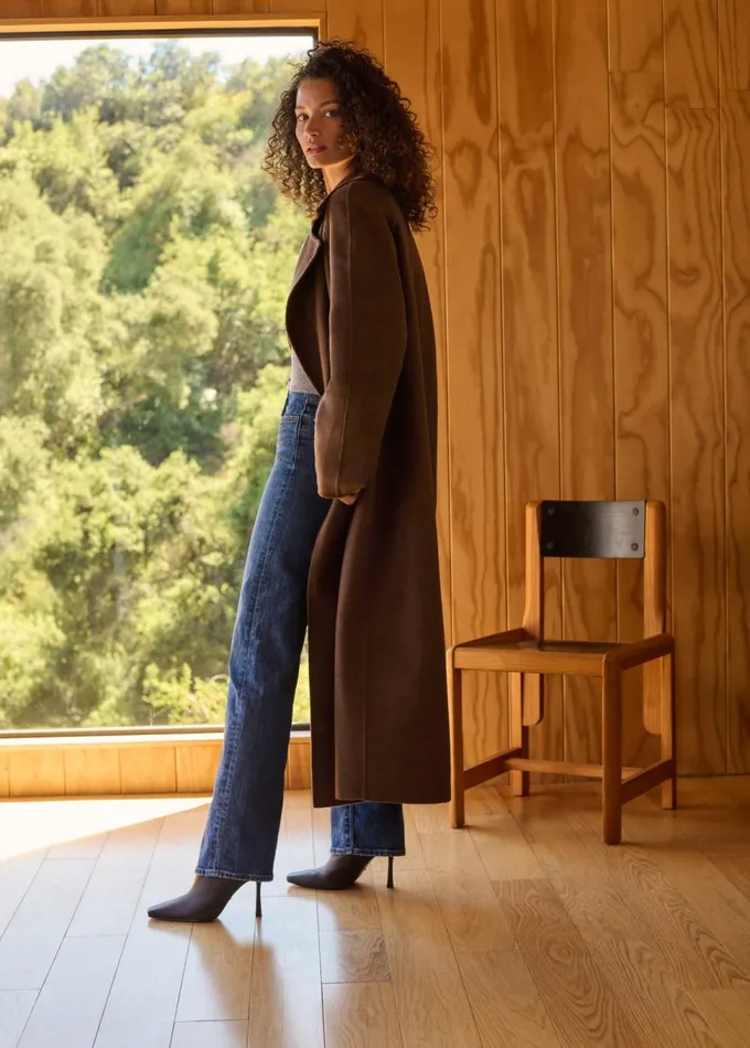 Women Jackets Outerwear Joe039s Jeans THE MADELINE COAT Chestnut Brown