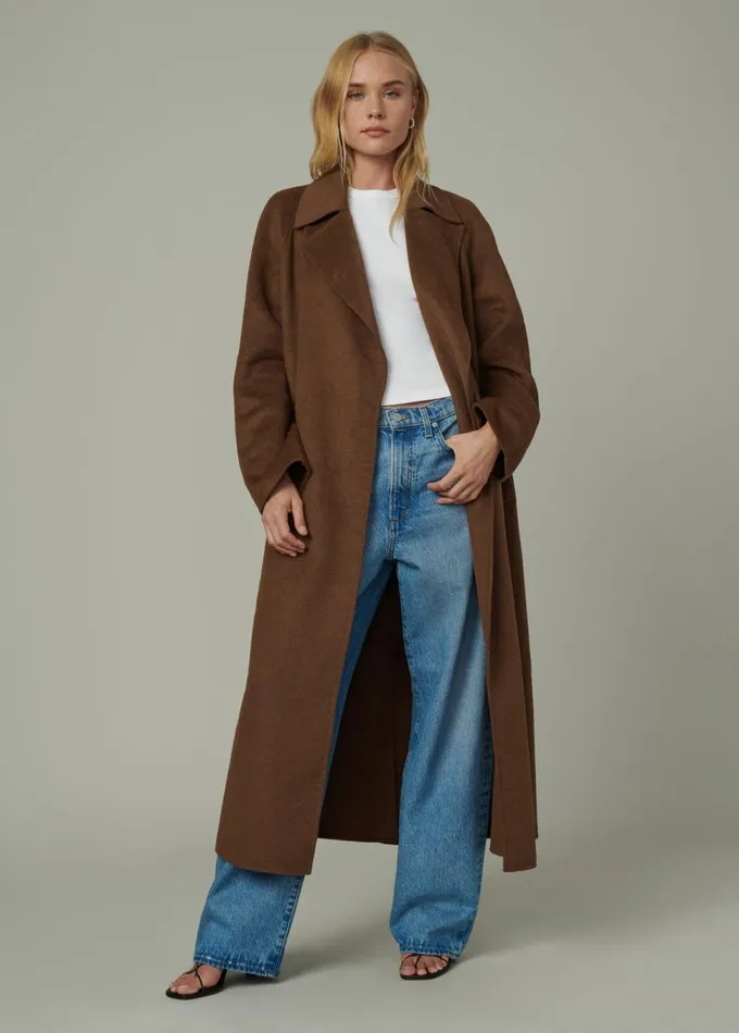 Women Jackets Outerwear Joe039s Jeans THE MADELINE COAT Chestnut Brown