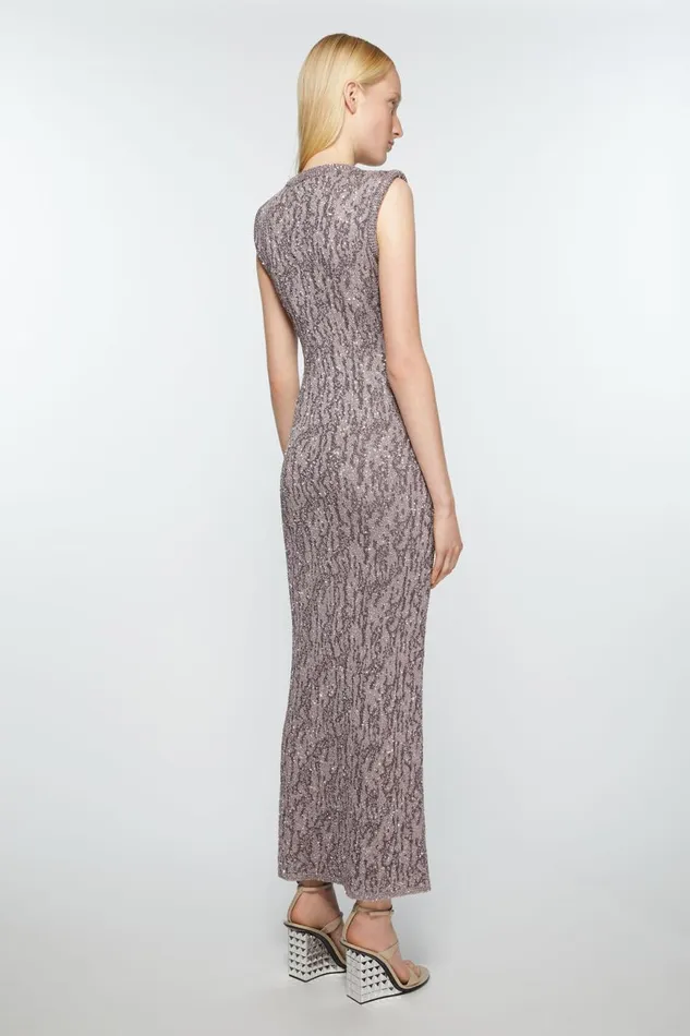 Women Jacquard Knit Dress Dark Grey Acne Studios Dresses