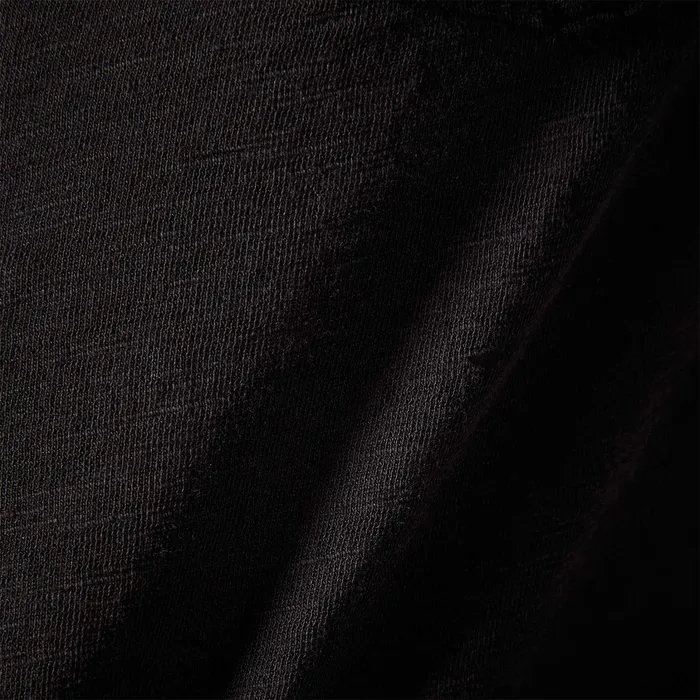 WOMEN James Perse CLASSICS Sheer Slub Side Panel Shirt Black