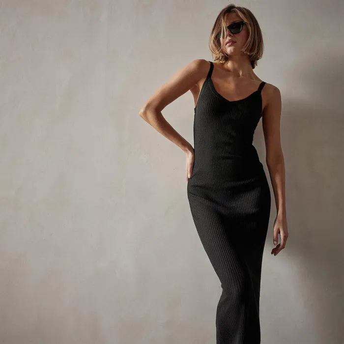 WOMEN James Perse DRESSESJUMPSUITS Carmel Dress Black
