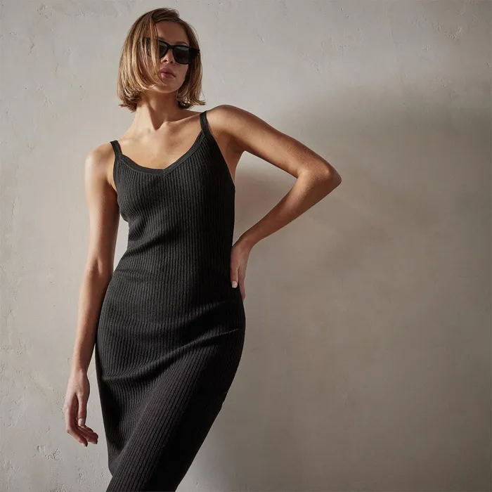 WOMEN James Perse DRESSESJUMPSUITS Carmel Dress Black