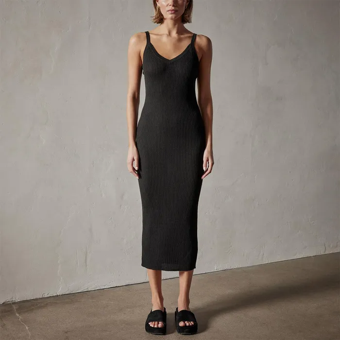 WOMEN James Perse DRESSESJUMPSUITS Carmel Dress Black