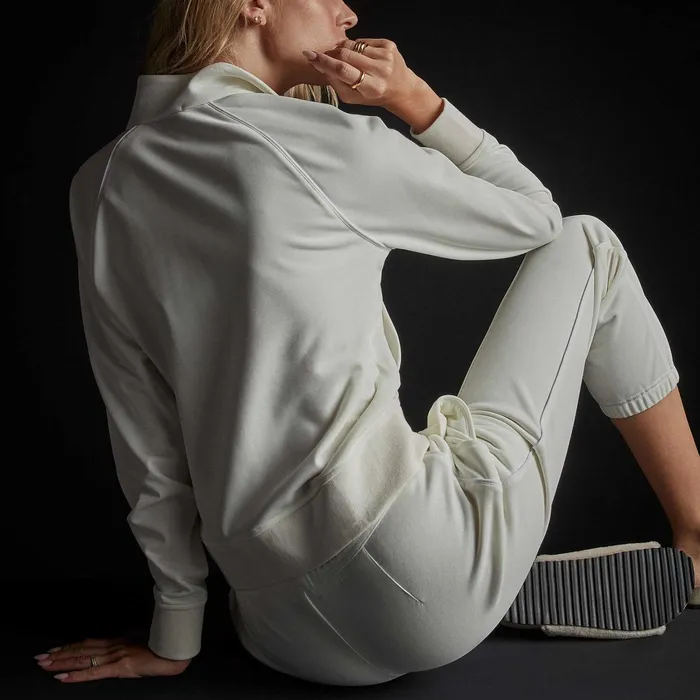 WOMEN James Perse JACKETSOUTERWEAR Piped Track Jacket Everest White