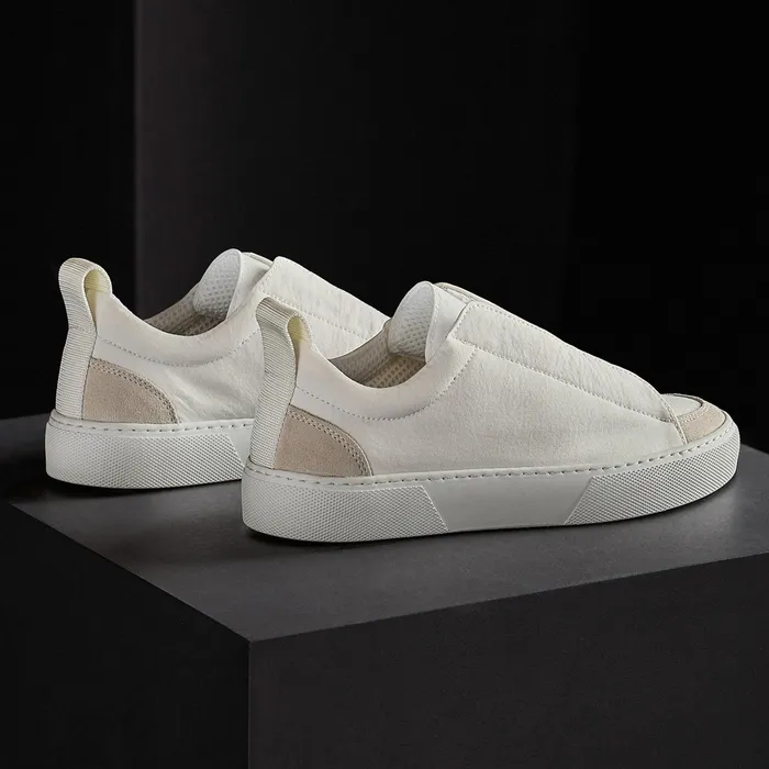 WOMEN James Perse LACEUPS Women039s Solstice Low Top Skate Sneaker Whitetaupe