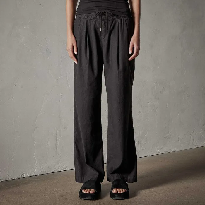 WOMEN James Perse LOS ANGELES COLLECTION Canyon Linen Pant Black