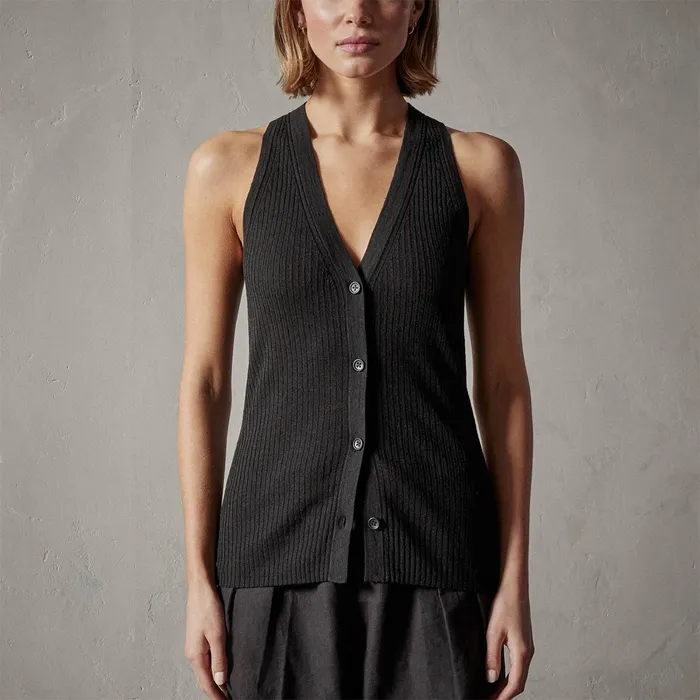 WOMEN James Perse LOS ANGELES COLLECTION Carmel Vest Black