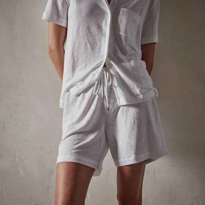 WOMEN James Perse LOUNGE Linen Jersey Short White