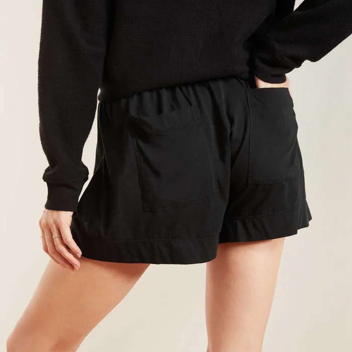 WOMEN James Perse LOUNGE Luxe Lotus Jersey Lounge Short Black