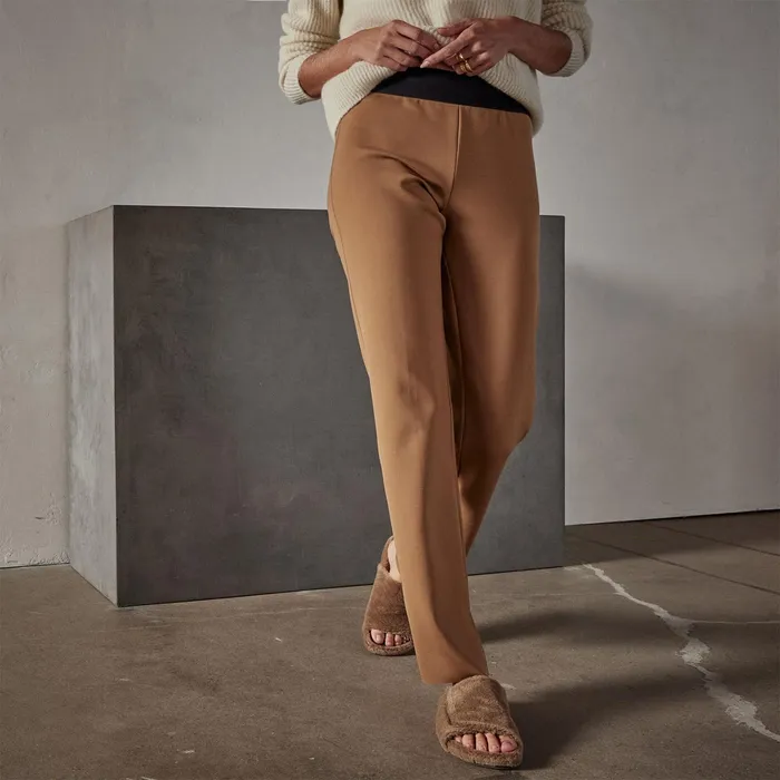 WOMEN James Perse PANTSDENIM Matte Scuba Slim Fit Pant Copper