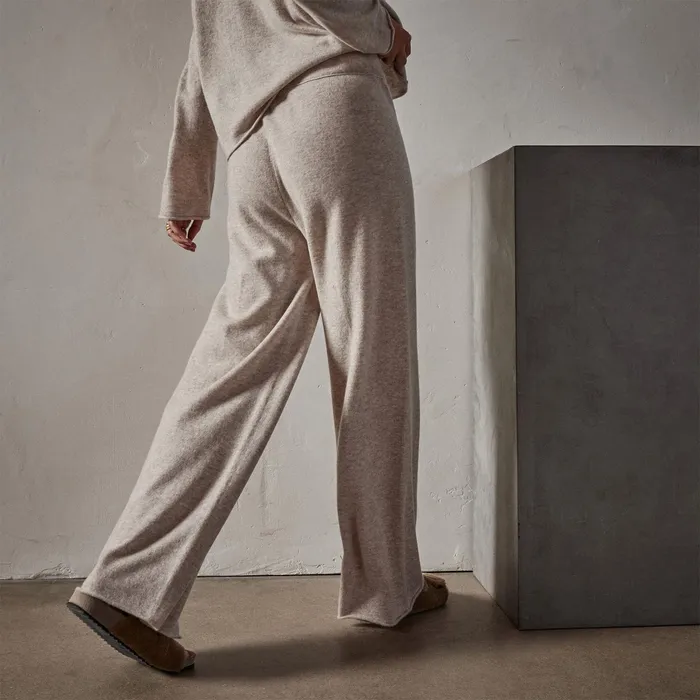 WOMEN James Perse PANTSDENIM Recycled Cashmere Wide Leg Pant Stone