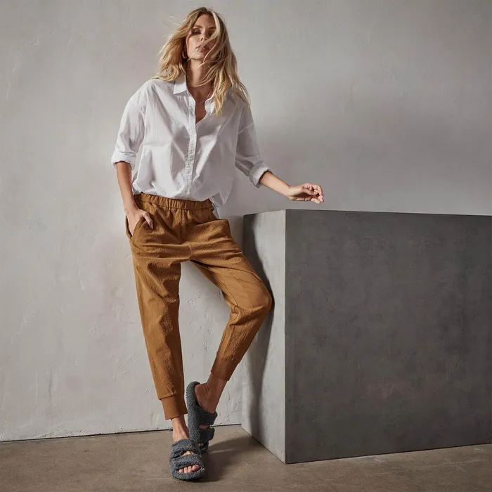 WOMEN James Perse PANTSDENIM Stretch Wool Pant Caramel
