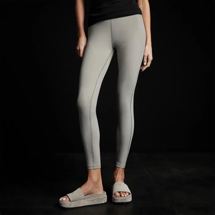 WOMEN James Perse Performance Bottoms YOSEMITE Spiral Seam Legging Olympic Grey