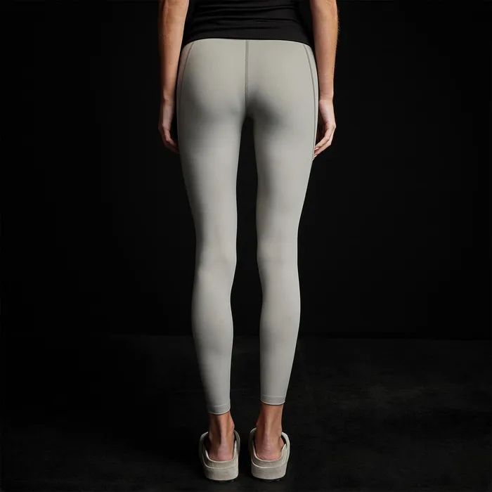 WOMEN James Perse Performance Bottoms YOSEMITE Spiral Seam Legging Olympic Grey