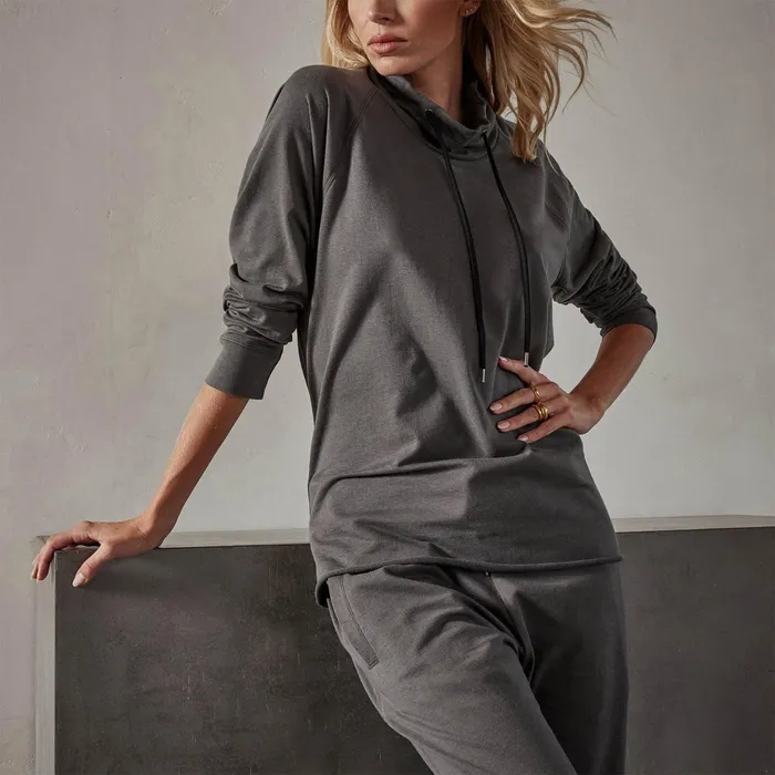 WOMEN James Perse SWEAT TOPSBOTTOMS Terry Oversized Funnel Neck Fin