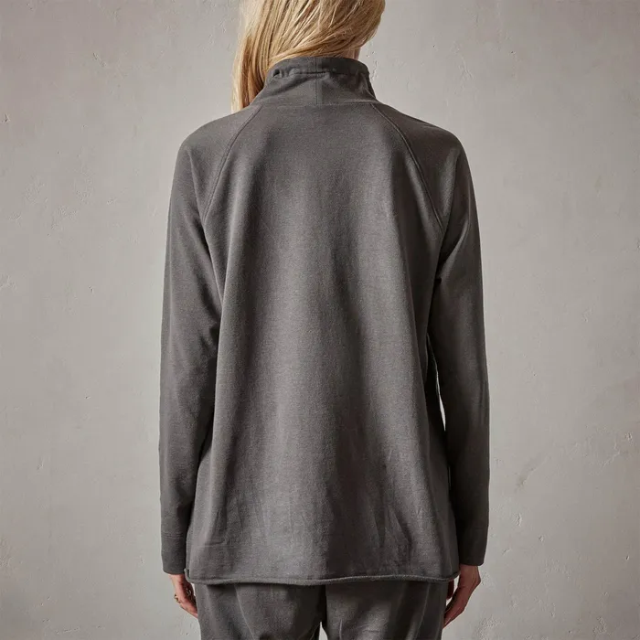 WOMEN James Perse SWEAT TOPSBOTTOMS Terry Oversized Funnel Neck Fin