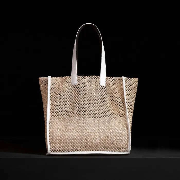 WOMEN James Perse Tote Bags Raffia Tote Natural