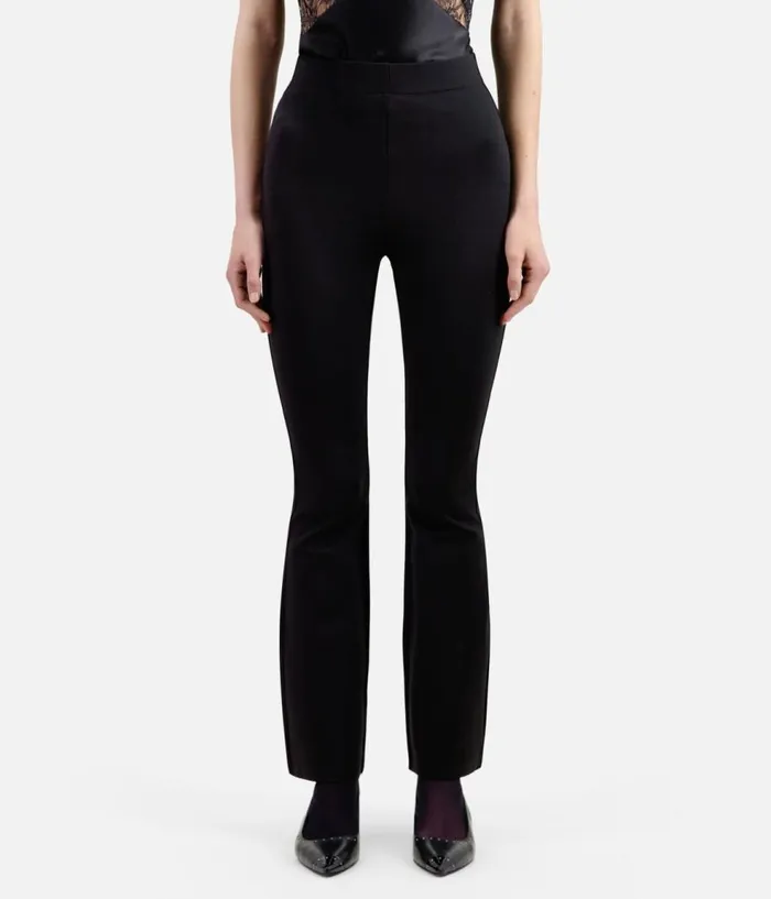 Women Jeans and Pants THE KOOPLES Black Flare Trousers Women Jeans and Pants THE KOOPLES Black Flare Trousers