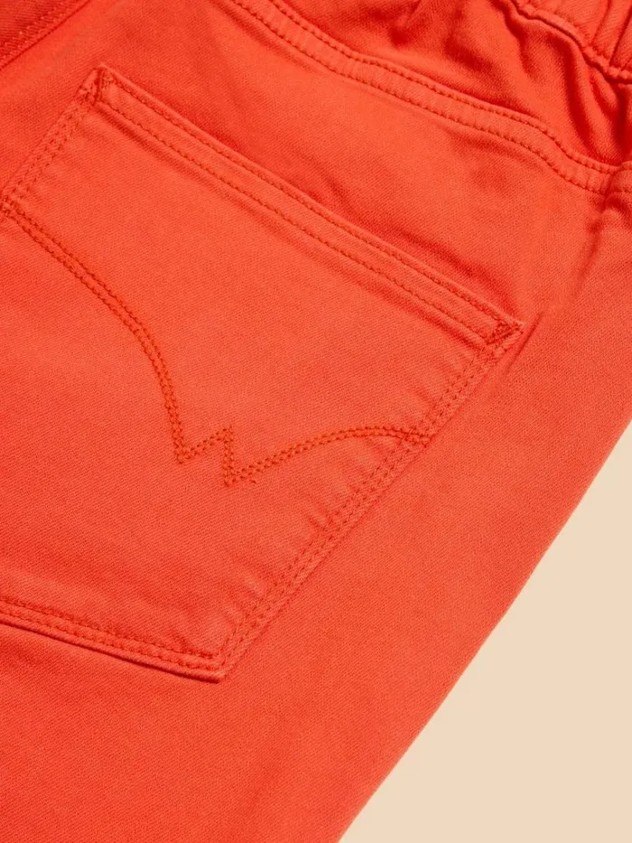 Women JEANS White Stuff Janey Cotton Cropped Jegging Bright Orange