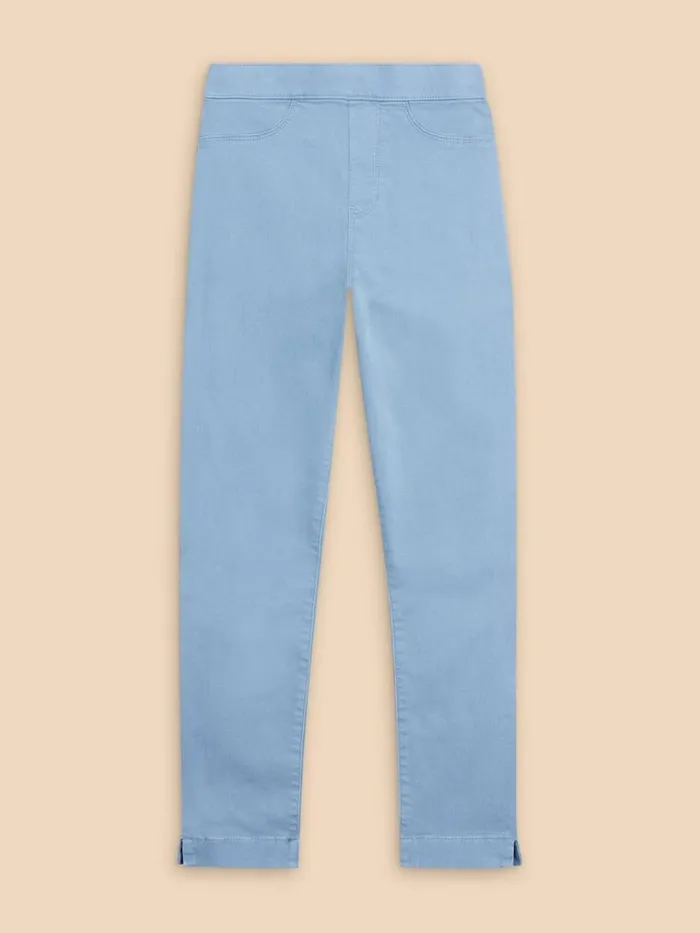Women JEANS White Stuff Janey Cotton Cropped Jegging Mid Blue Women JEANS White Stuff Janey Cotton Cropped Jegging Mid Blue