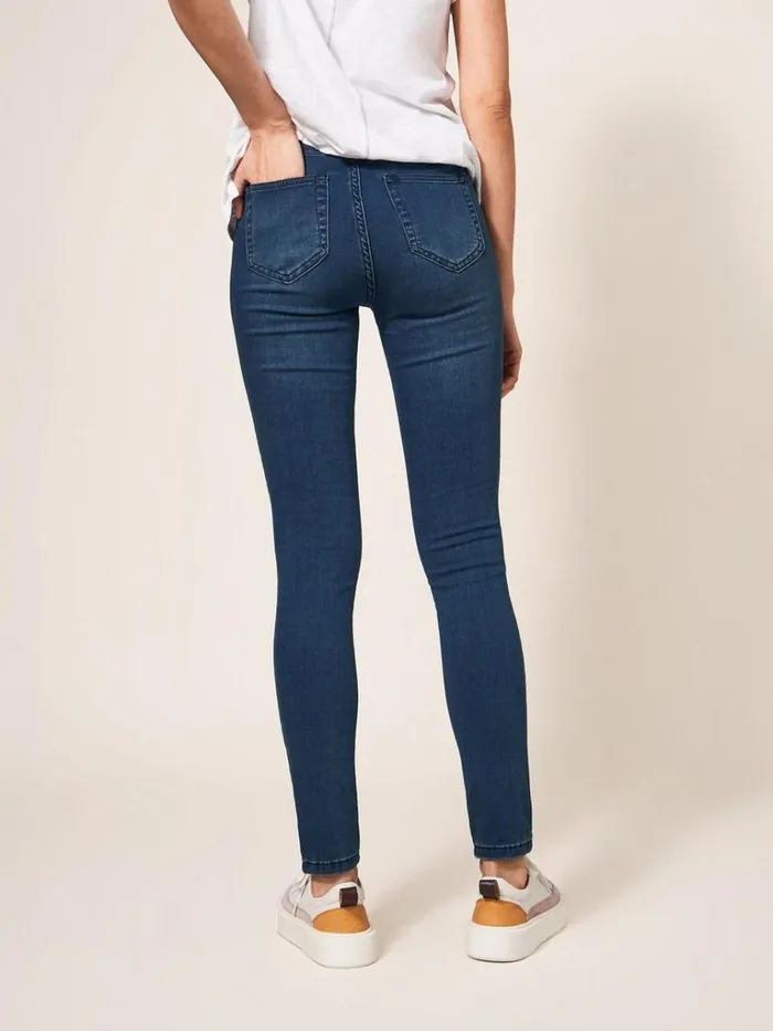 Women JEANS White Stuff Janey Full Length Jegging Mid Denim