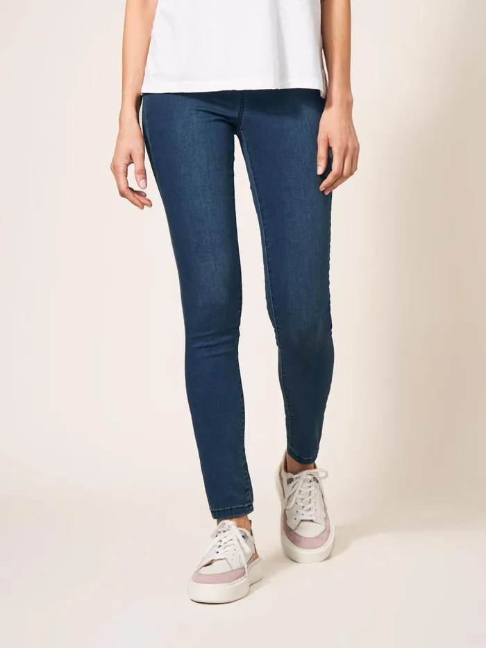 Women JEANS White Stuff Janey Full Length Jegging Mid Denim