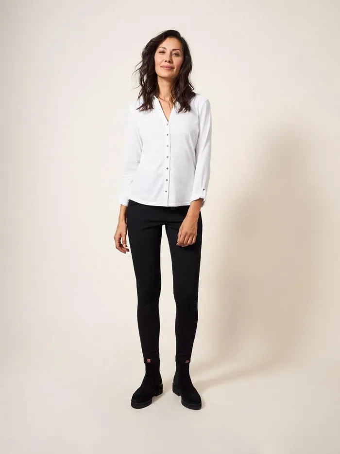 Women JEANS White Stuff Jodie Ponte Jegging Pure Black