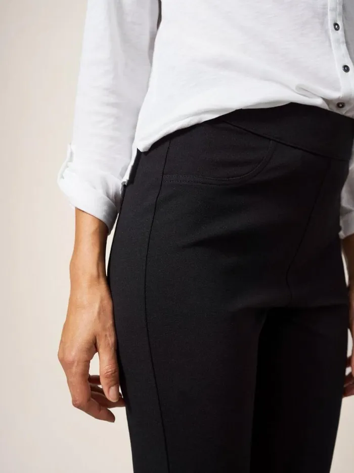 Women JEANS White Stuff Jodie Ponte Jegging Pure Black