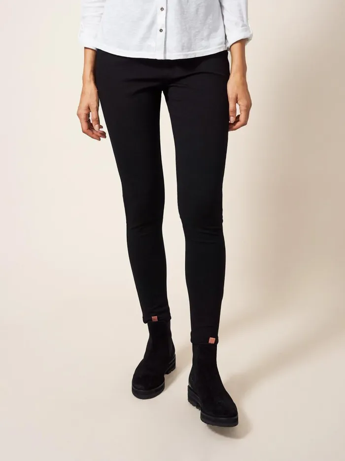Women JEANS White Stuff Jodie Ponte Jegging Pure Black