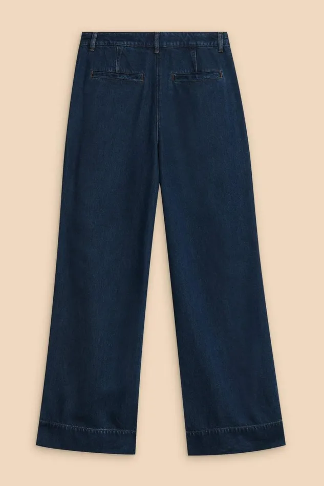 Women JEANS White Stuff Kerry Wide Leg Denim Trouser Dk Denim Women JEANS White Stuff Kerry Wide Leg Denim Trouser Dk Denim