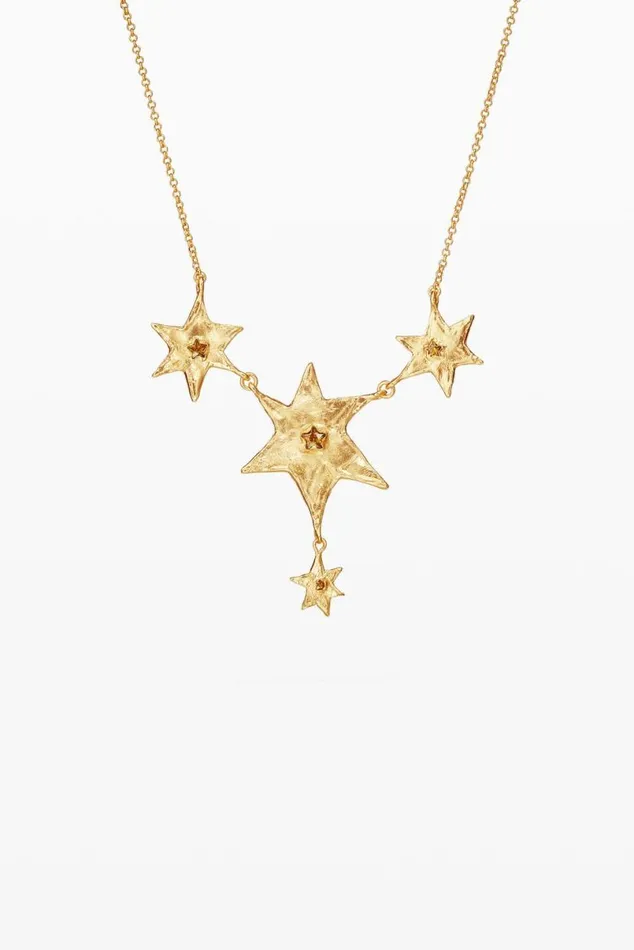 Women Jewellery Desigual Zalio Chain Necklace With Hanging Stars