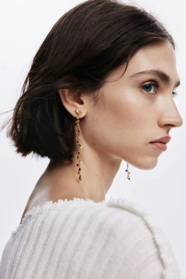 Women Jewellery Desigual Zalio Goldplated Cascade Earrings
