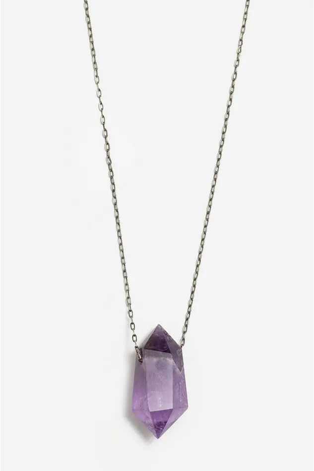 Women Jewelry Johnny Was Joseph Brooks Amethyst Necklace Amethyst