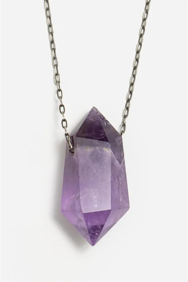 Women Jewelry Johnny Was Joseph Brooks Amethyst Necklace Amethyst
