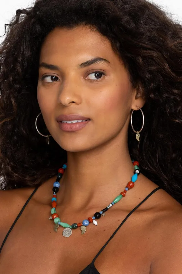 Women Jewelry Johnny Was PAISLEY EVIL EYE CHARM AND GEMSTONE NECKLACE Assorted Women Jewelry Johnny Was PAISLEY EVIL EYE CHARM AND GEMSTONE NECKLACE Assorted