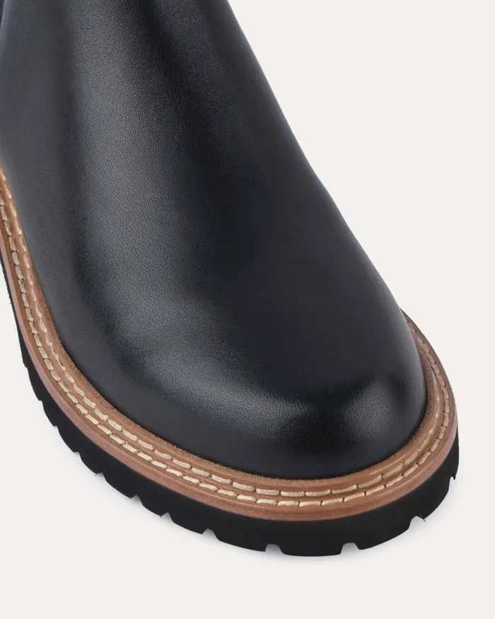 Women jomercer Samira flat ankle boots black leather ANKLE BOOTS