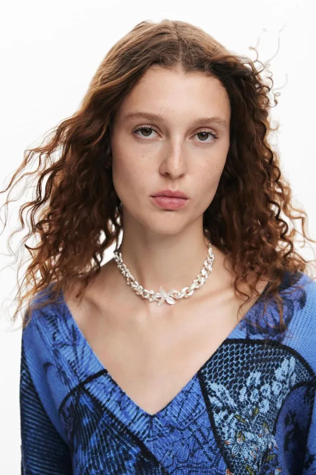 Women Jumpers Desigual Arty Print Sweater