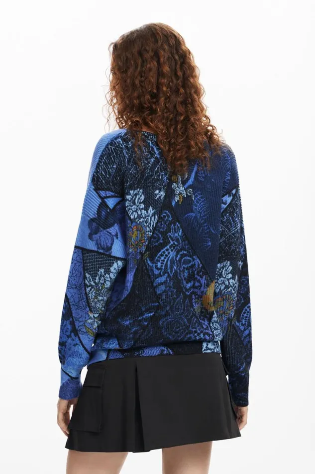 Women Jumpers Desigual Arty Print Sweater