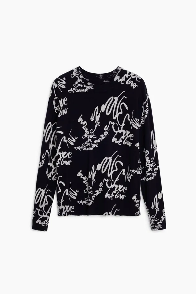 Women Jumpers Desigual Arty Print Sweater