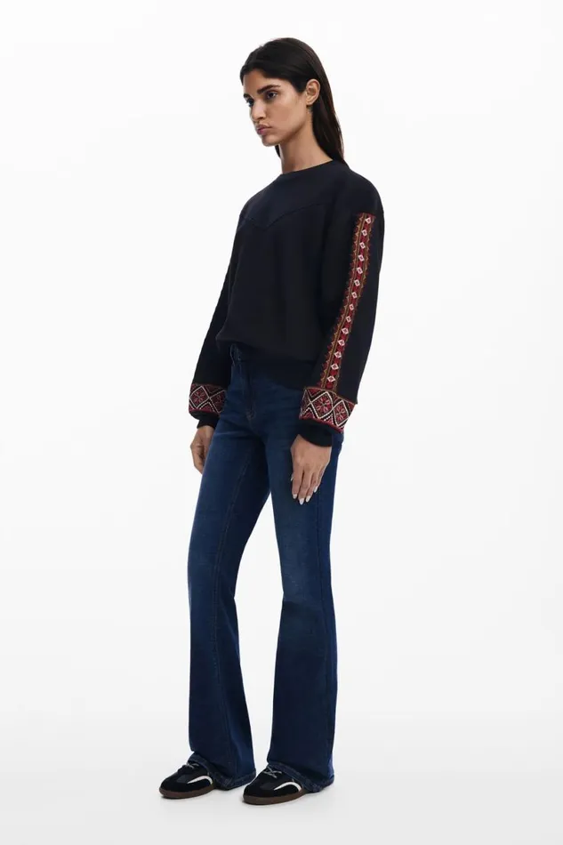 Women Jumpers Desigual Ethnic Sweatshirt