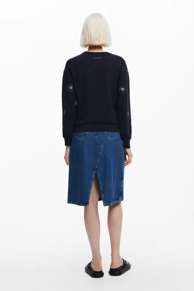 Women Jumpers Desigual Floral Jewel Sweatshirt