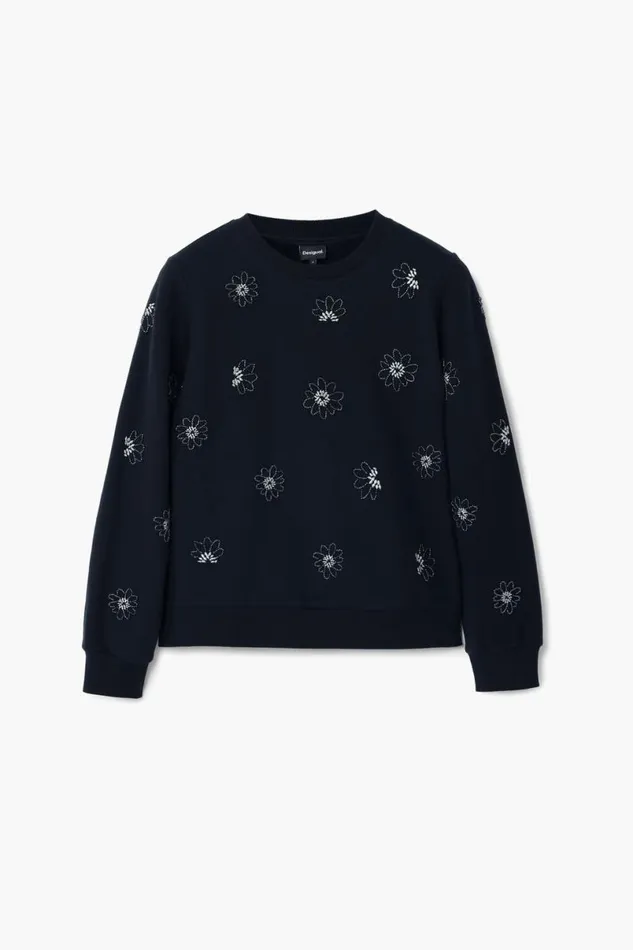 Women Jumpers Desigual Floral Jewel Sweatshirt