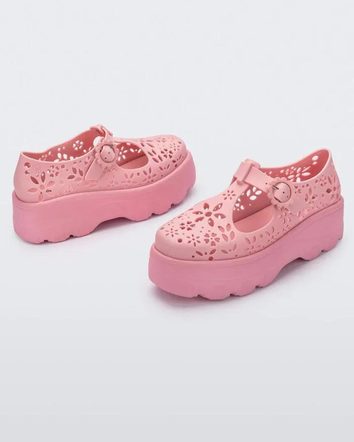 Women Kick Off Lace Pink Melissa Platforms