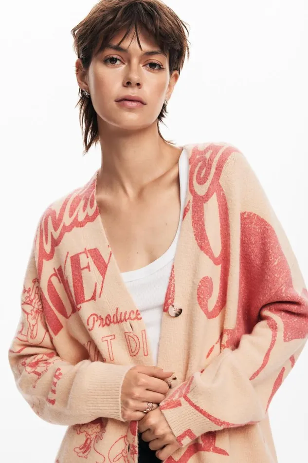 WomenKids Jumpers Desigual Mickey Cardigan