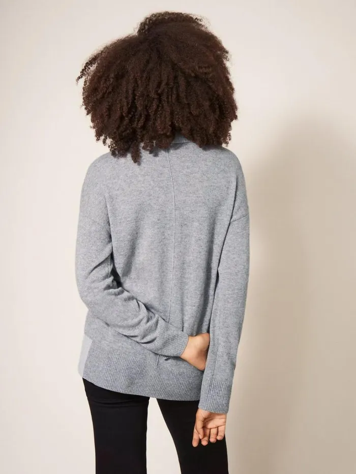 Women KNITWEAR White Stuff CALLIE CASHMERE JUMPER Mid Grey Women KNITWEAR White Stuff CALLIE CASHMERE JUMPER Mid Grey