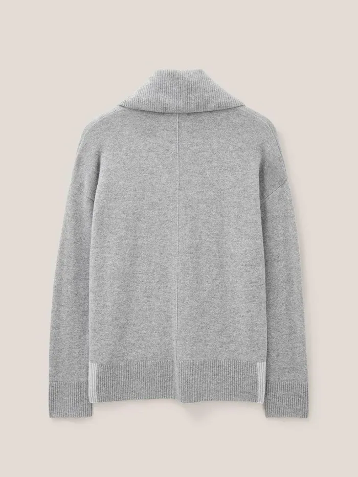 Women KNITWEAR White Stuff CALLIE CASHMERE JUMPER Mid Grey Women KNITWEAR White Stuff CALLIE CASHMERE JUMPER Mid Grey